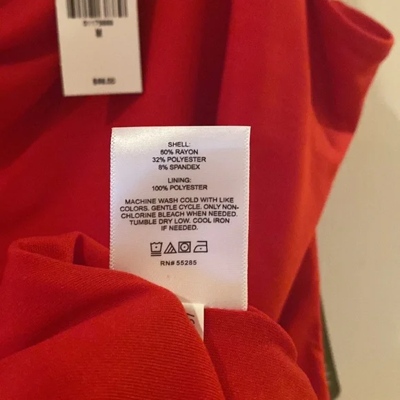 Express dress, body contour, red, one shoulder, size medium